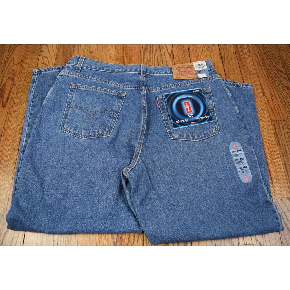 NWT NOS Women'sβ Vintage Levi's 550 Relaxed Bootcut High Rise Mom Jeans Size 20W